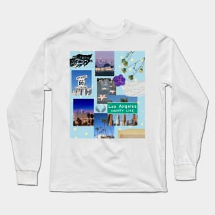 Los Angeles California Collage Long Sleeve T-Shirt